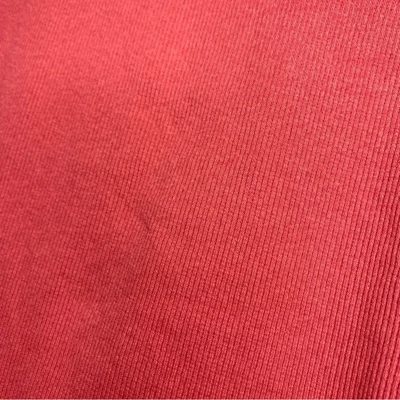 NWT : VINTAGE : Beagle size XS : Y2K rust red ribbed embroidered casual tank top - Picture 5 of 8